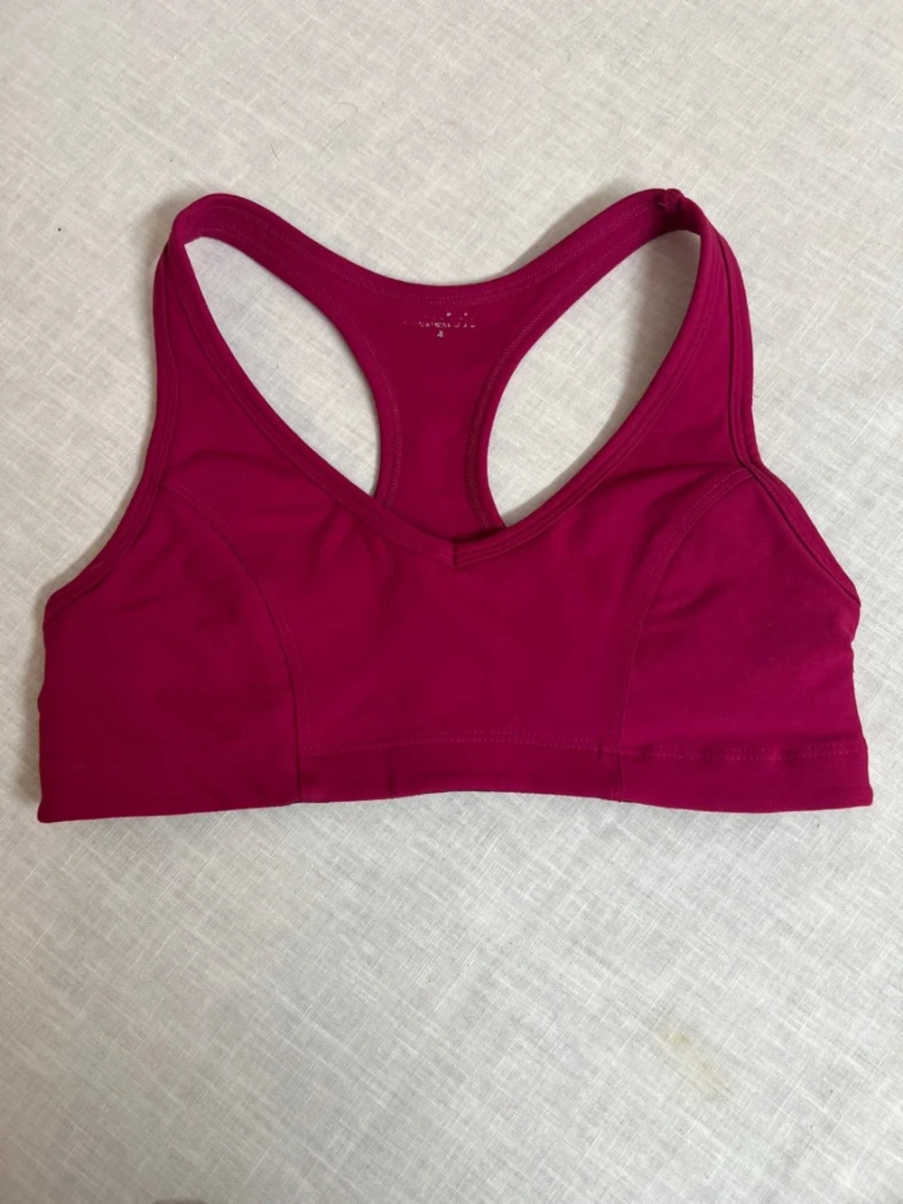 🌞 bebe vintage y2k fitness pullover sports bra hot pink/maroon women size S